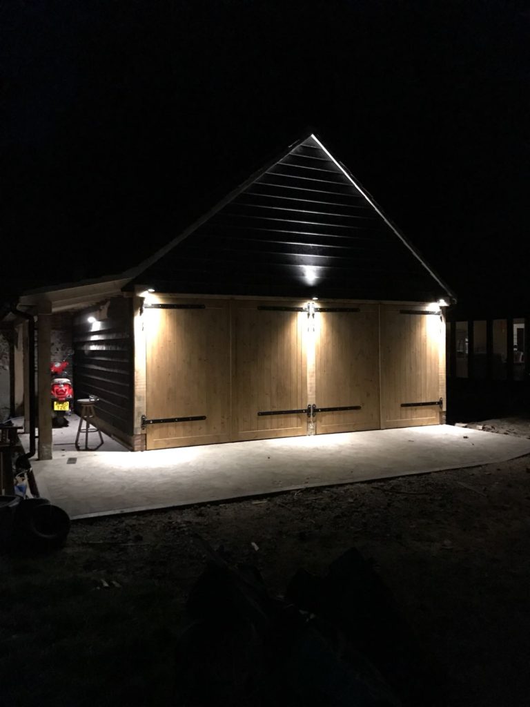 Oak barn electrical installation