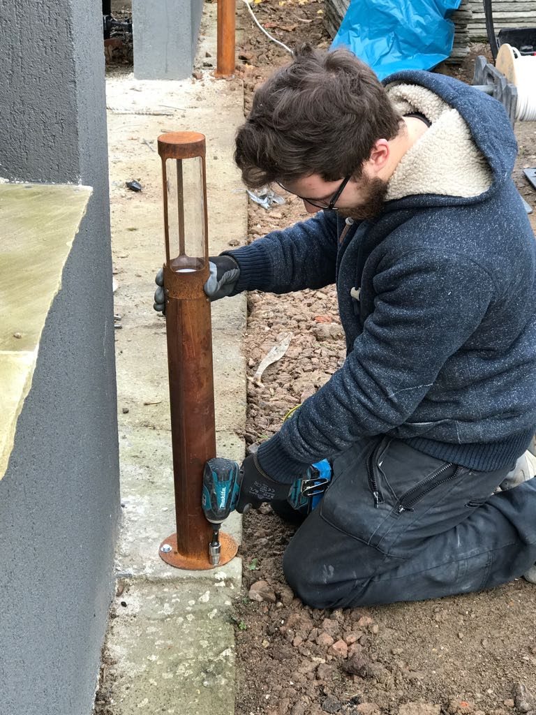 Path lighting installation